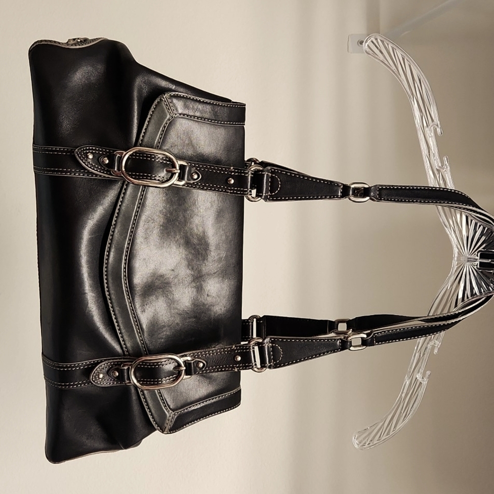 ColeHaan black leather purse